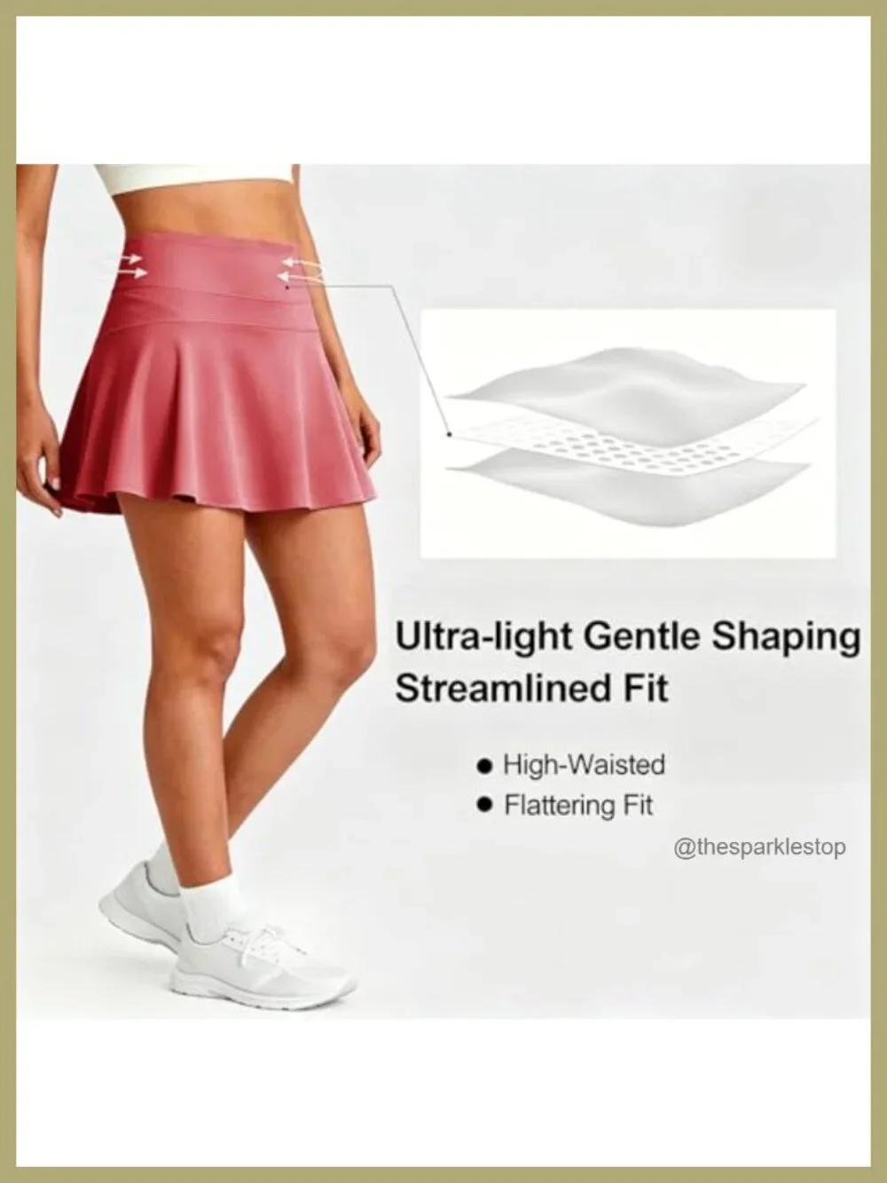 Women's Pleated Tennis Skort with 2 Pockets High Waisted Athletic Golf Skirt